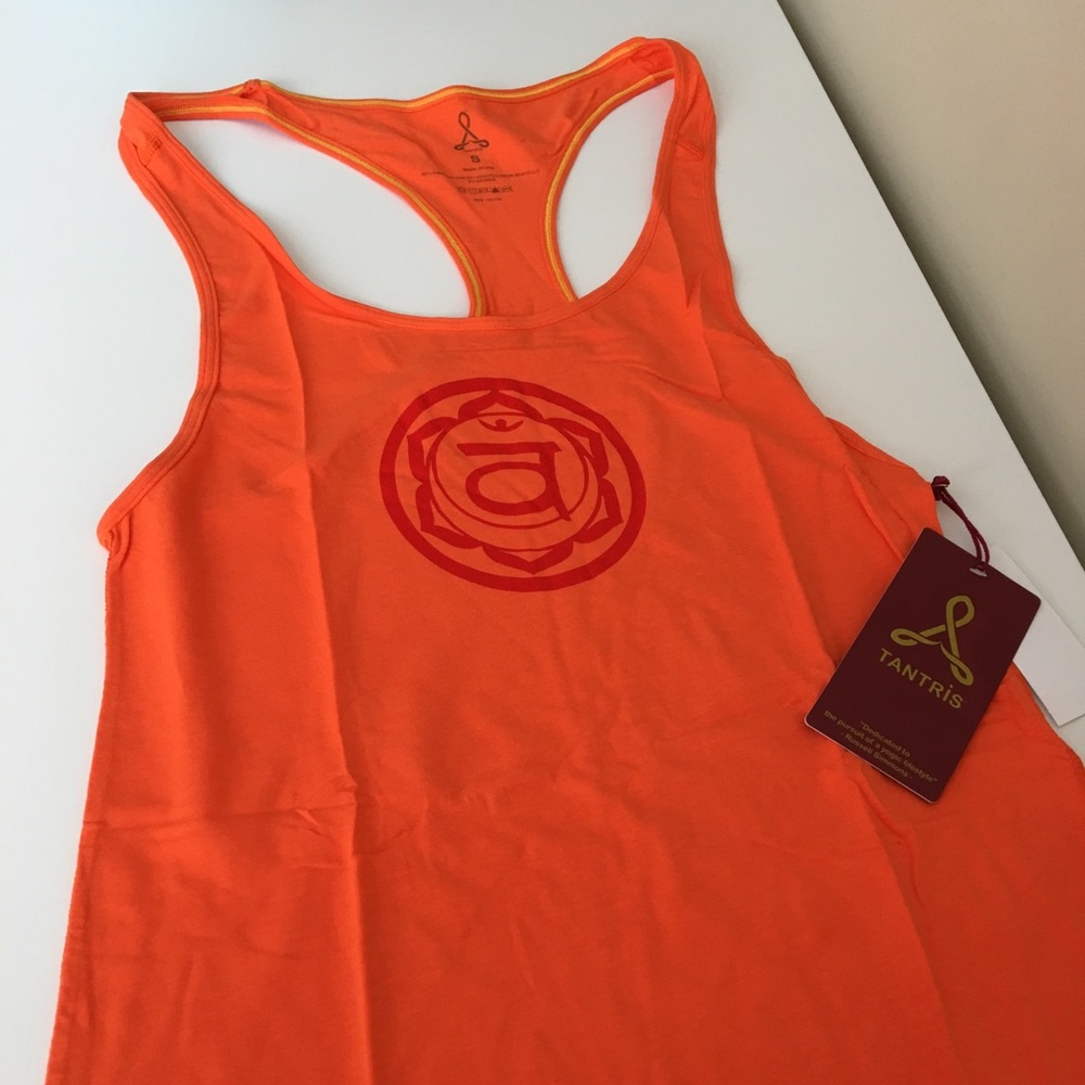 Tantris small orange yoga tank